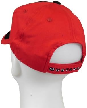 Ford Mustang Black Red Stripe Baseball Cap