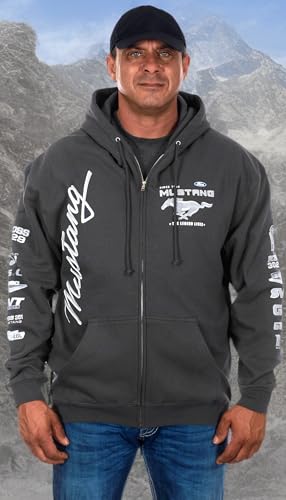 Jh Design Men's Ford Mustang Hoodies in 5 Styles Pullovers & Full Zip Up