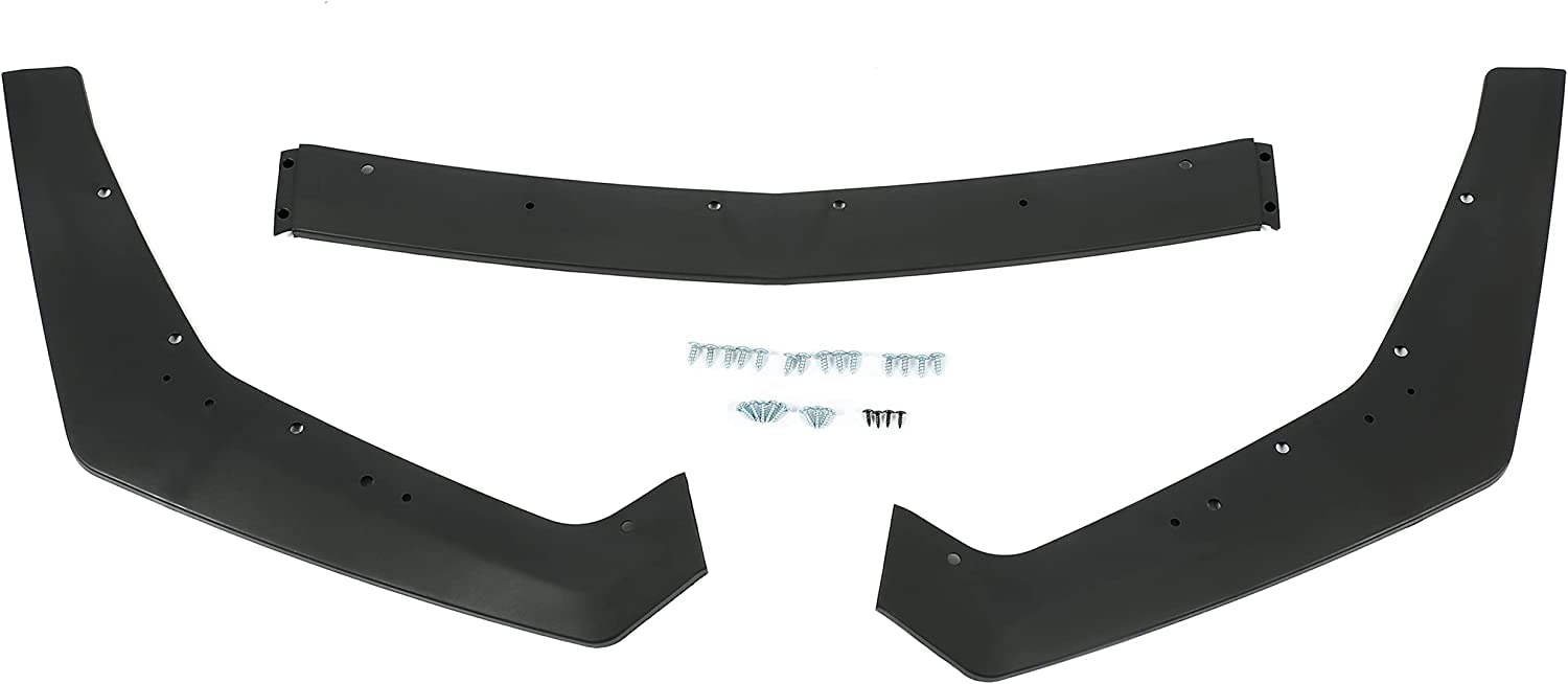 KUAFU Front Bumper Lip Splitter Compatible with 2018-2023 Ford Mustang GT Ecoboost Model W/Performance Pack Lower Chin Spoiler Lip Valance Paintable