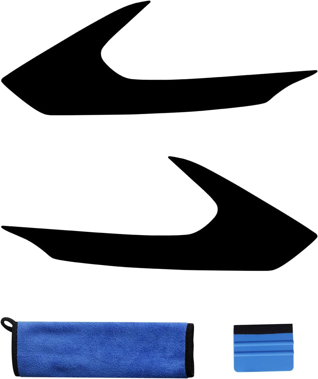 NDRUSH Headlight Side Marker Tint Vinyl Head Light Tint Film Precut Overlay Wrap Cover Compatible with 2018-2021 Ford Mustang