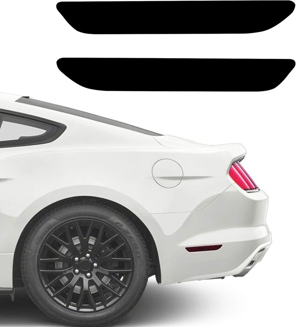 NDRUSH Blackout Side Marker Lights Vinyl Tint Film Precut Overlay Rear Sidemarker Wrap Cover Compatible with Ford Mustang 2015 2016 2017 2018 2019