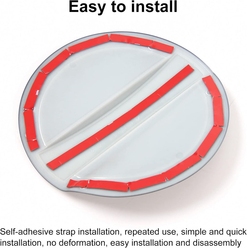 RT-TCZ Carbon Fiber Fuel Filler Door Gas Tank Cap Cover Exterior Decoration Accessories for 2015-2023 Ford Mustang