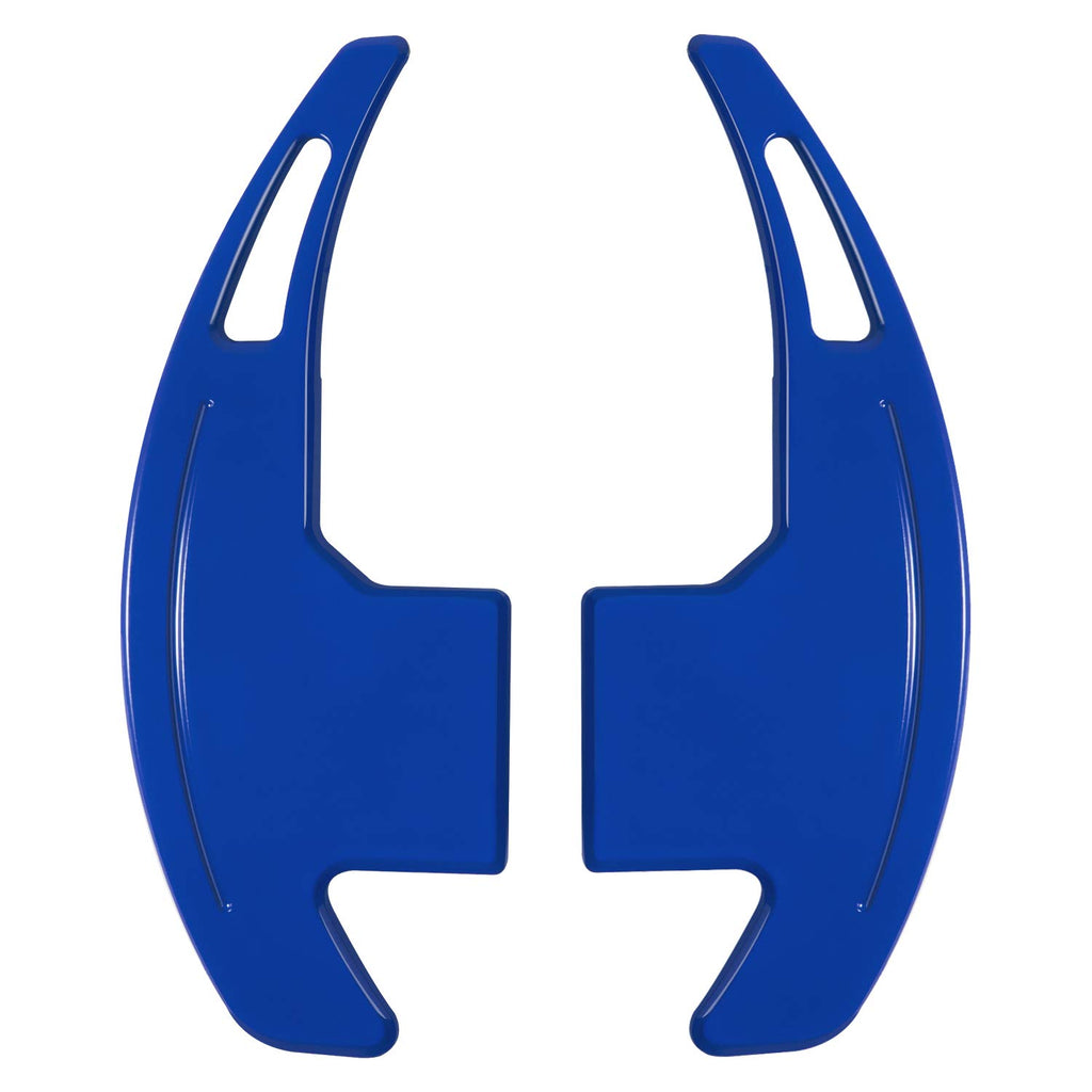 Steering Wheel Shift Paddle Extended Shifter Trim Cover for Ford Mustang 2015 2016 2017 2018 2019 2020 2021 2022 2023 Interior Decoration Accessories Aluminum Alloy (Red 2PCS)