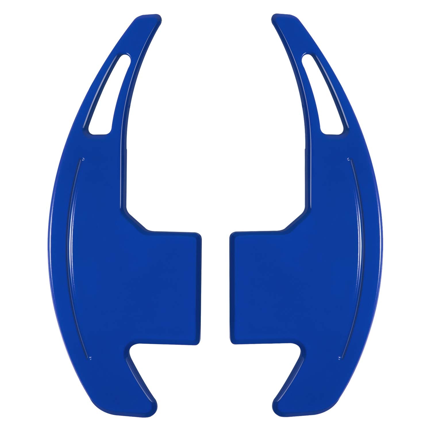 Steering Wheel Shift Paddle Extended Shifter Trim Cover for Ford Mustang 2015 2016 2017 2018 2019 2020 2021 2022 2023 Interior Decoration Accessories Aluminum Alloy (Red 2PCS)