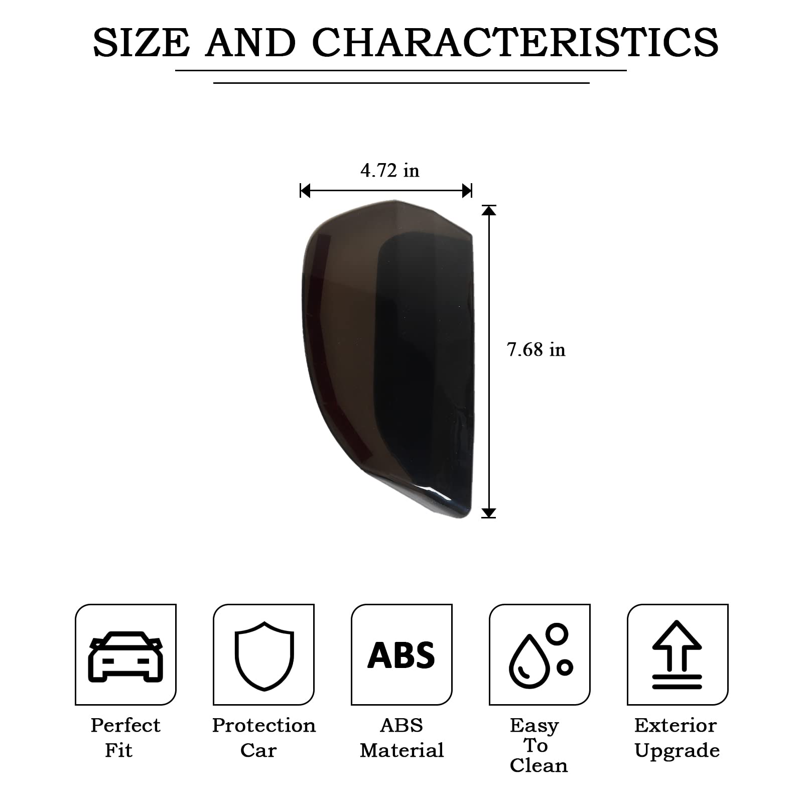 RT-TCZ Tail Light Lamp Cover Guard Trim Frame Bezels Decoration Accessories Compatible with Ford Mustang 2018-2023(2018+ Smoke Black)