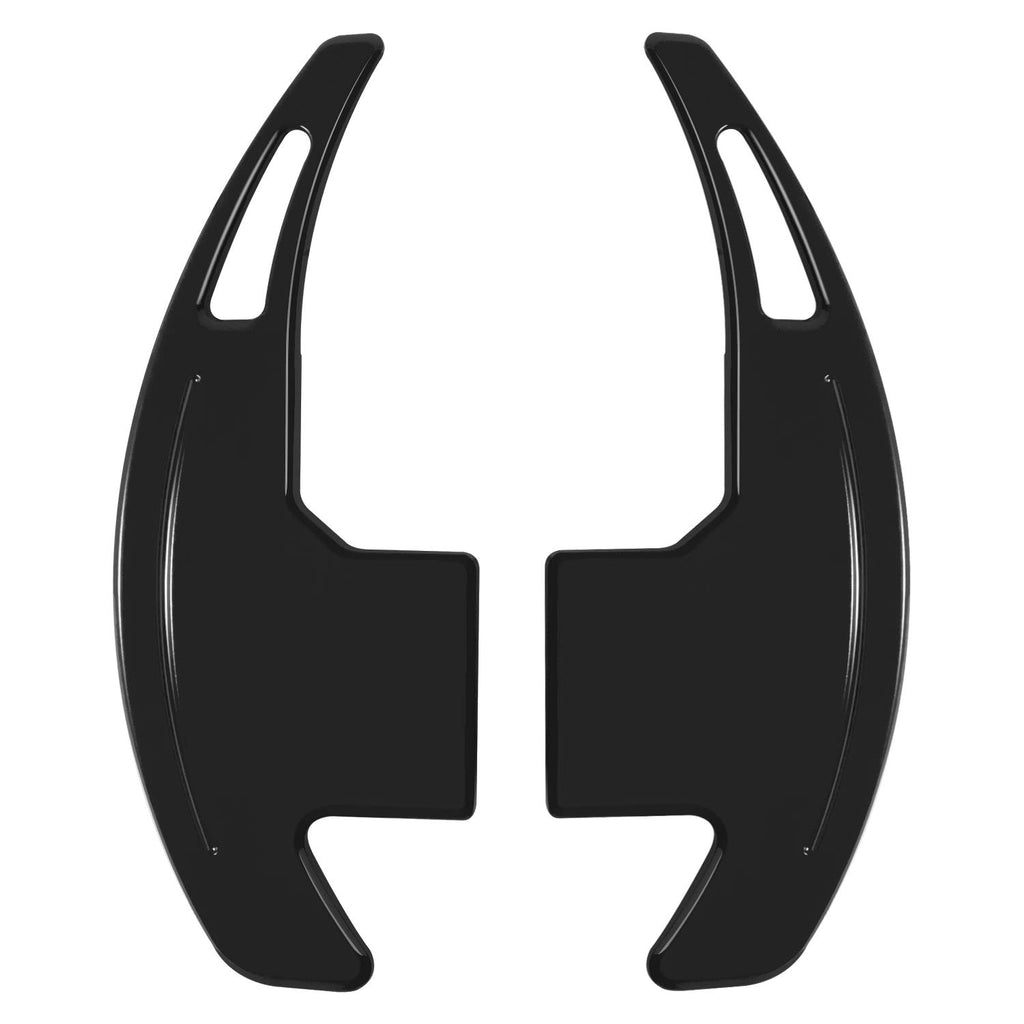 Steering Wheel Shift Paddle Extended Shifter Trim Cover for Ford Mustang 2015 2016 2017 2018 2019 2020 2021 2022 2023 Interior Decoration Accessories Aluminum Alloy (Red 2PCS)