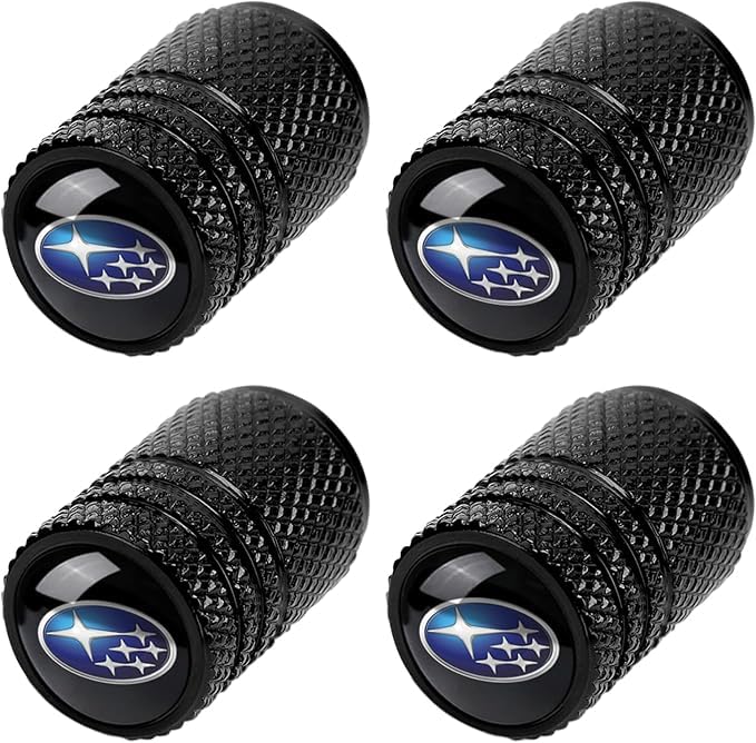 Tire Valve Stem Caps for Ford Mustang Metal Car Wheel Air caps Auto Valve Stem Caps Accessories 4 Pcs Black