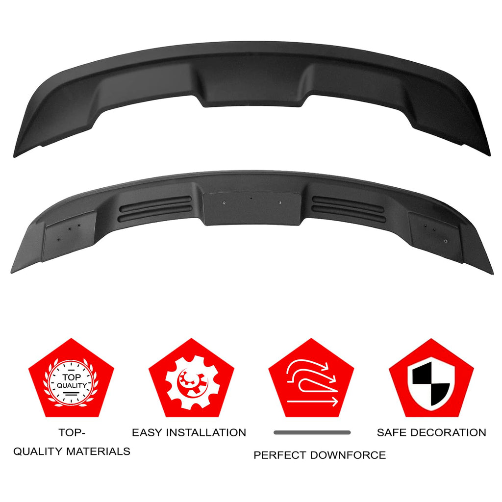 2015-2023 Mustang Ecoboost Spoiler Compatible with Mustang V6/V8/Shelby/GT/EcoBoost Coupe 2 Door Models GT 350 GT500 Style ABS Trunk Rear Spoiler Wing
