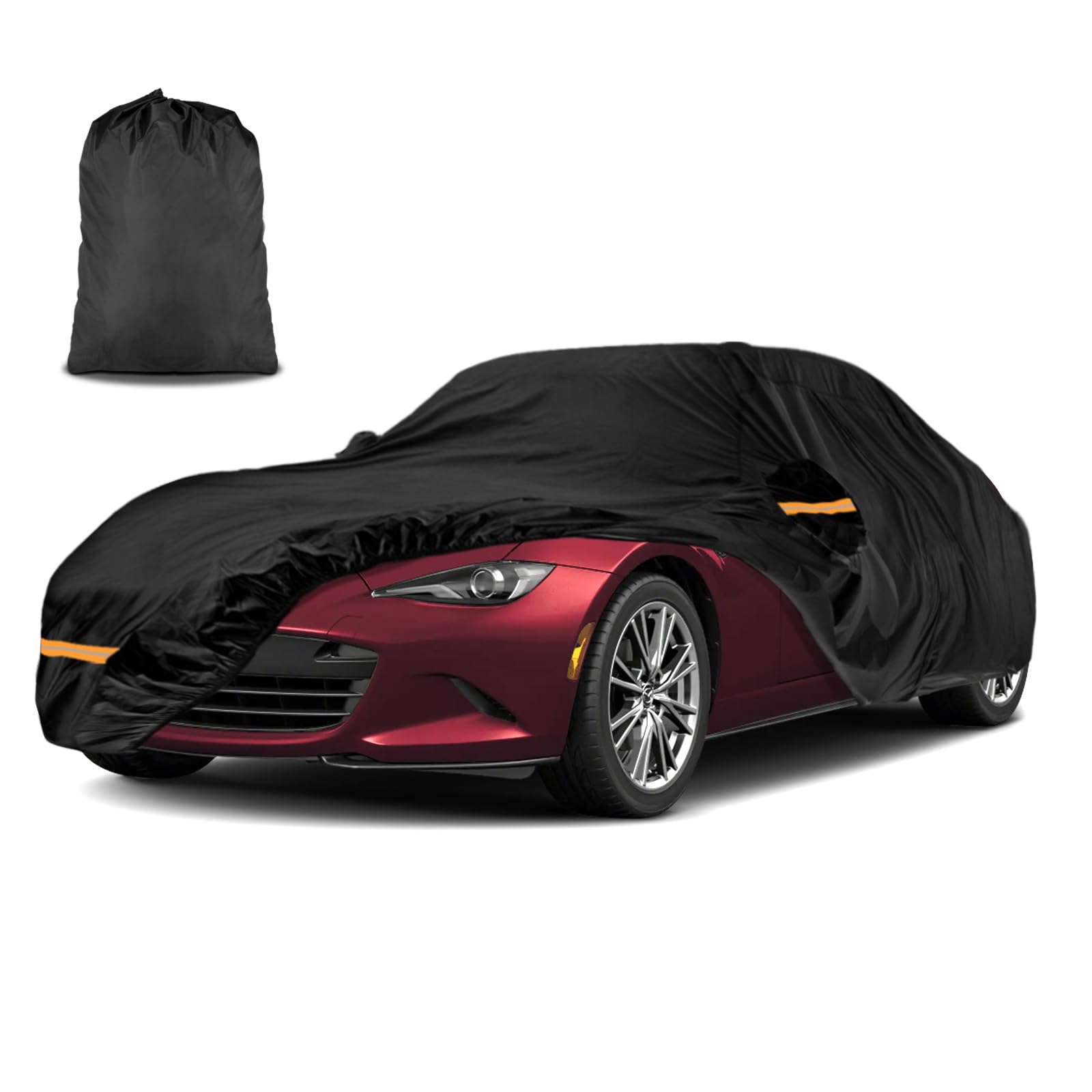 Car Cover Waterproof All Weather Custom Fit for Ford Mustang 1994-2025, 420D Oxford Full Outdoor Automtive Heavy Duty Covers Windproof Snowproof Dustproof UV Hail Protection Accessories