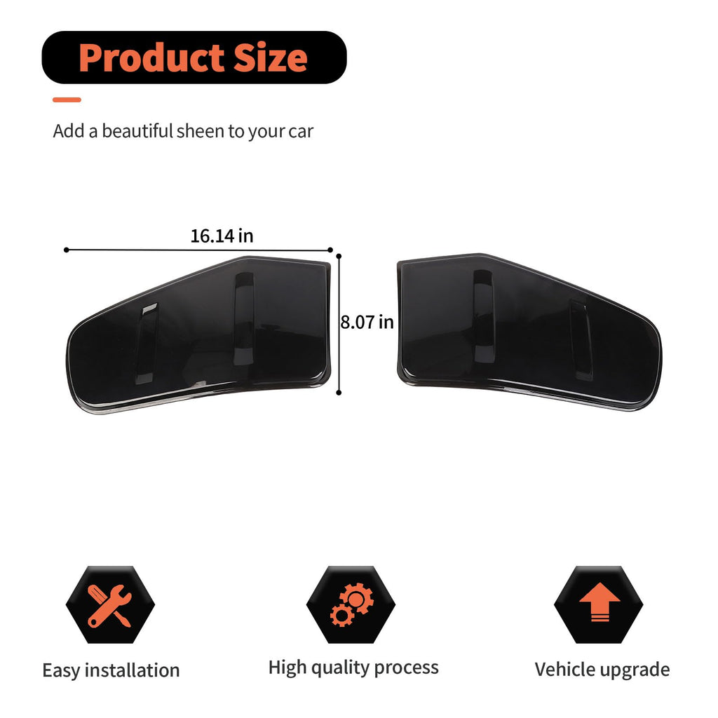 RT-TCZ Tail Light Lamp Cover Guard Trim Frame Bezels Decoration Accessories Compatible with Ford Mustang 2018-2023(2018+ Smoke Black)