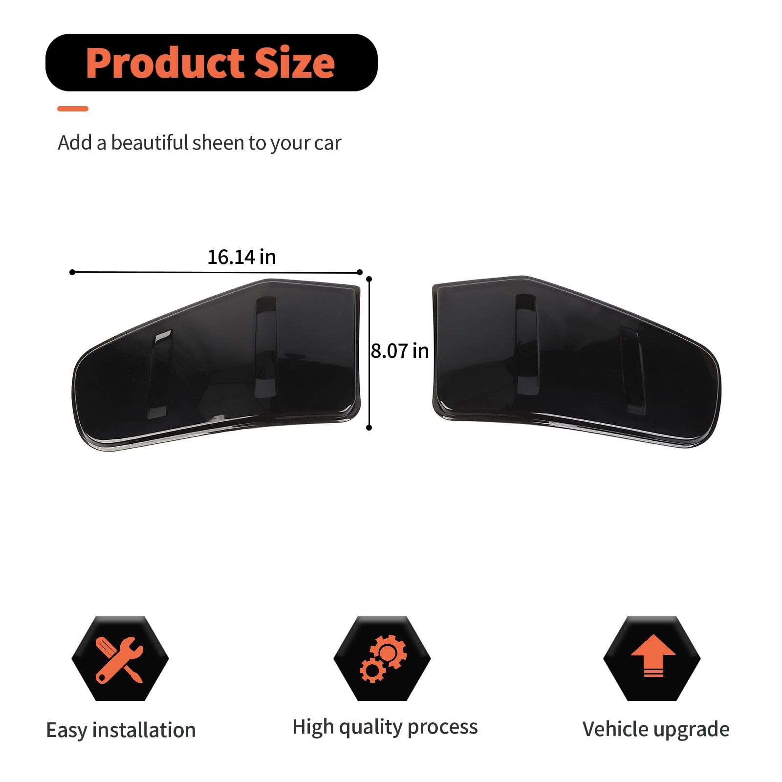 RT-TCZ Tail Light Lamp Cover Guard Trim Frame Bezels Decoration Accessories Compatible with Ford Mustang 2018-2023(2018+ Smoke Black)