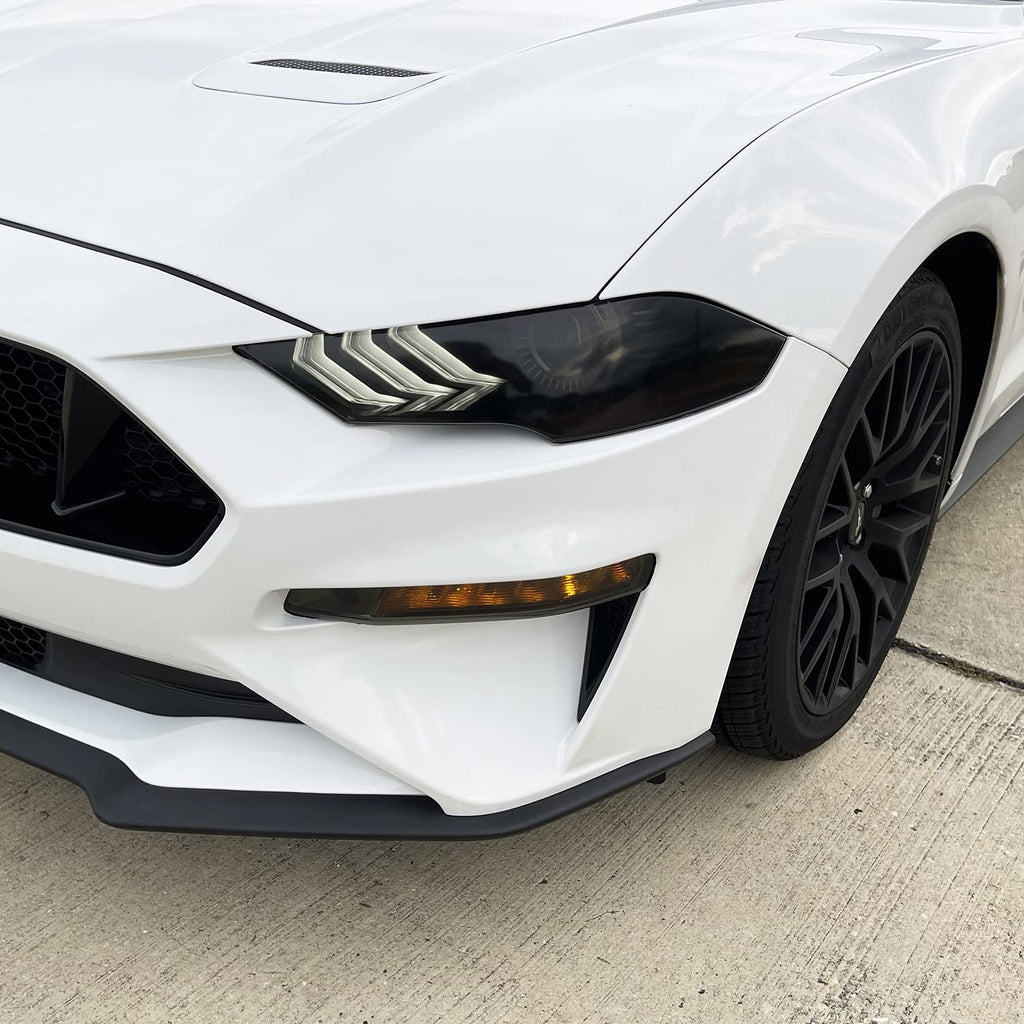 SlickMod PreCut Vinyl Smoke Tint for 2018-2021 Ford Mustang Foglight (3. Foglight/Turn Signal, 20% Dark Smoke)