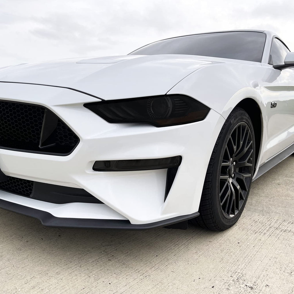 SlickMod PreCut Vinyl Smoke Tint for 2018-2021 Ford Mustang Foglight (3. Foglight/Turn Signal, 20% Dark Smoke)