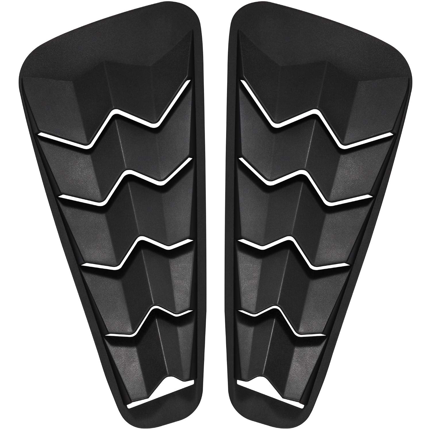 2015-2023 Rear Window Louvers Windshield Sun Shade Cover Lambo Style Matte Black Compatible with Ford Mustang 2015 2016 2017 2018 2019 2020 2021 …