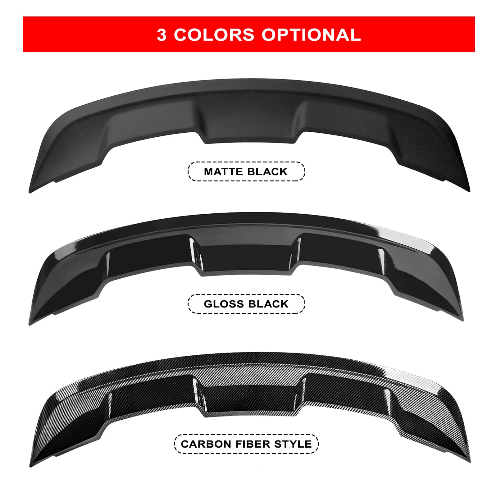 2015-2023 Mustang Ecoboost Spoiler Compatible with Mustang V6/V8/Shelby/GT/EcoBoost Coupe 2 Door Models GT 350 GT500 Style ABS Trunk Rear Spoiler Wing