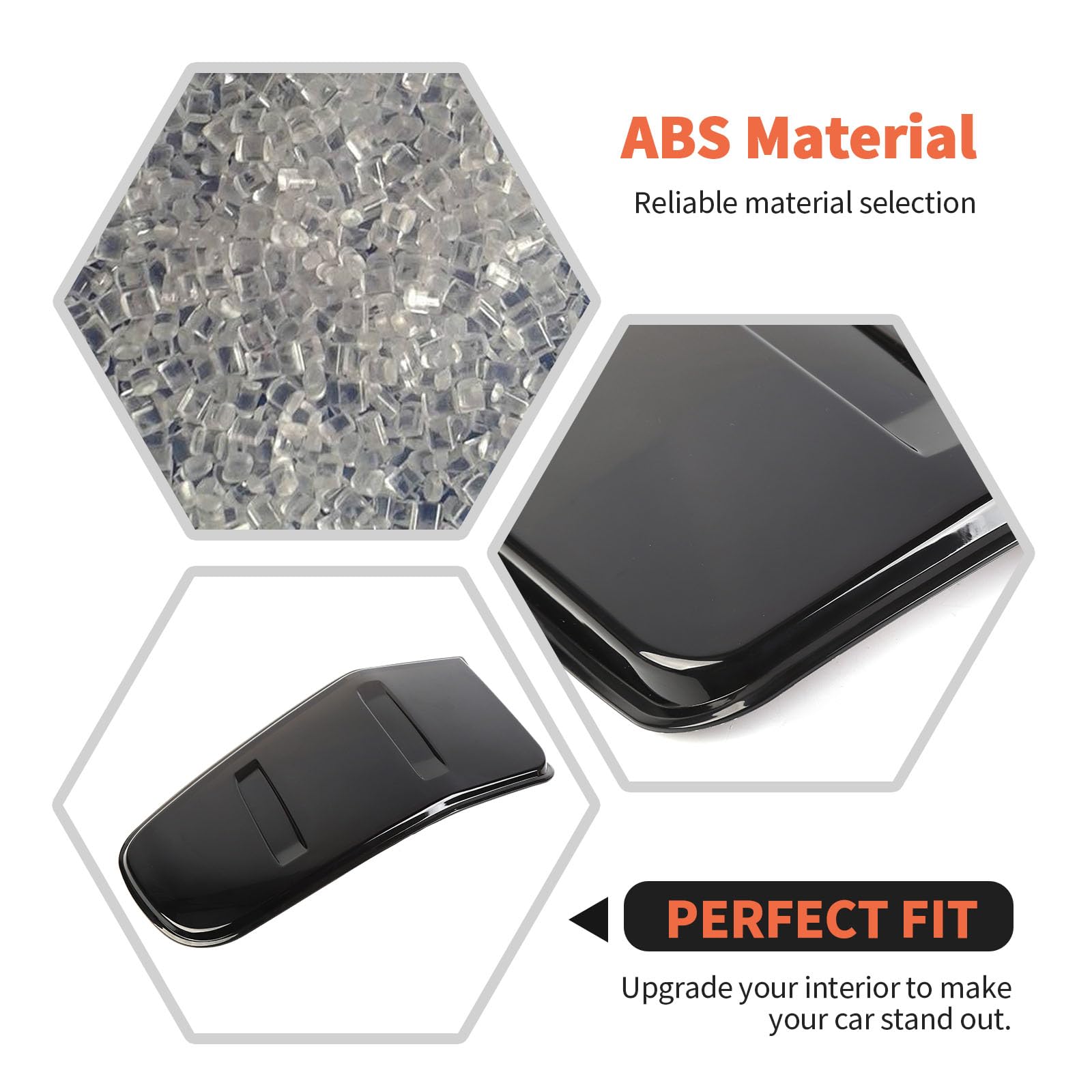 RT-TCZ Tail Light Lamp Cover Guard Trim Frame Bezels Decoration Accessories Compatible with Ford Mustang 2018-2023(2018+ Smoke Black)