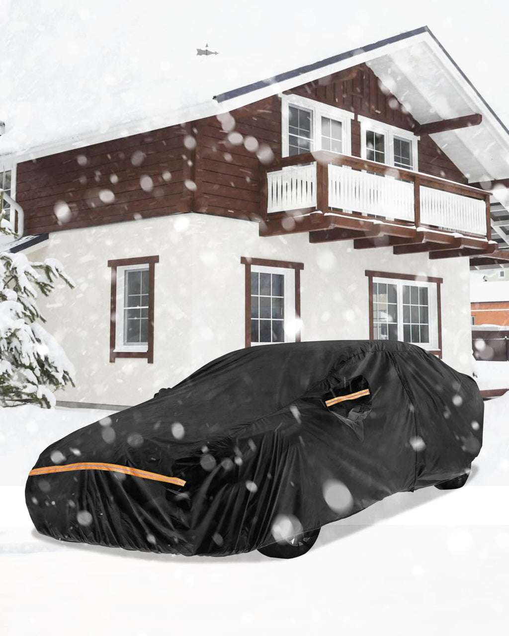 Car Cover Waterproof All Weather Custom Fit for Ford Mustang 1994-2025, 420D Oxford Full Outdoor Automtive Heavy Duty Covers Windproof Snowproof Dustproof UV Hail Protection Accessories