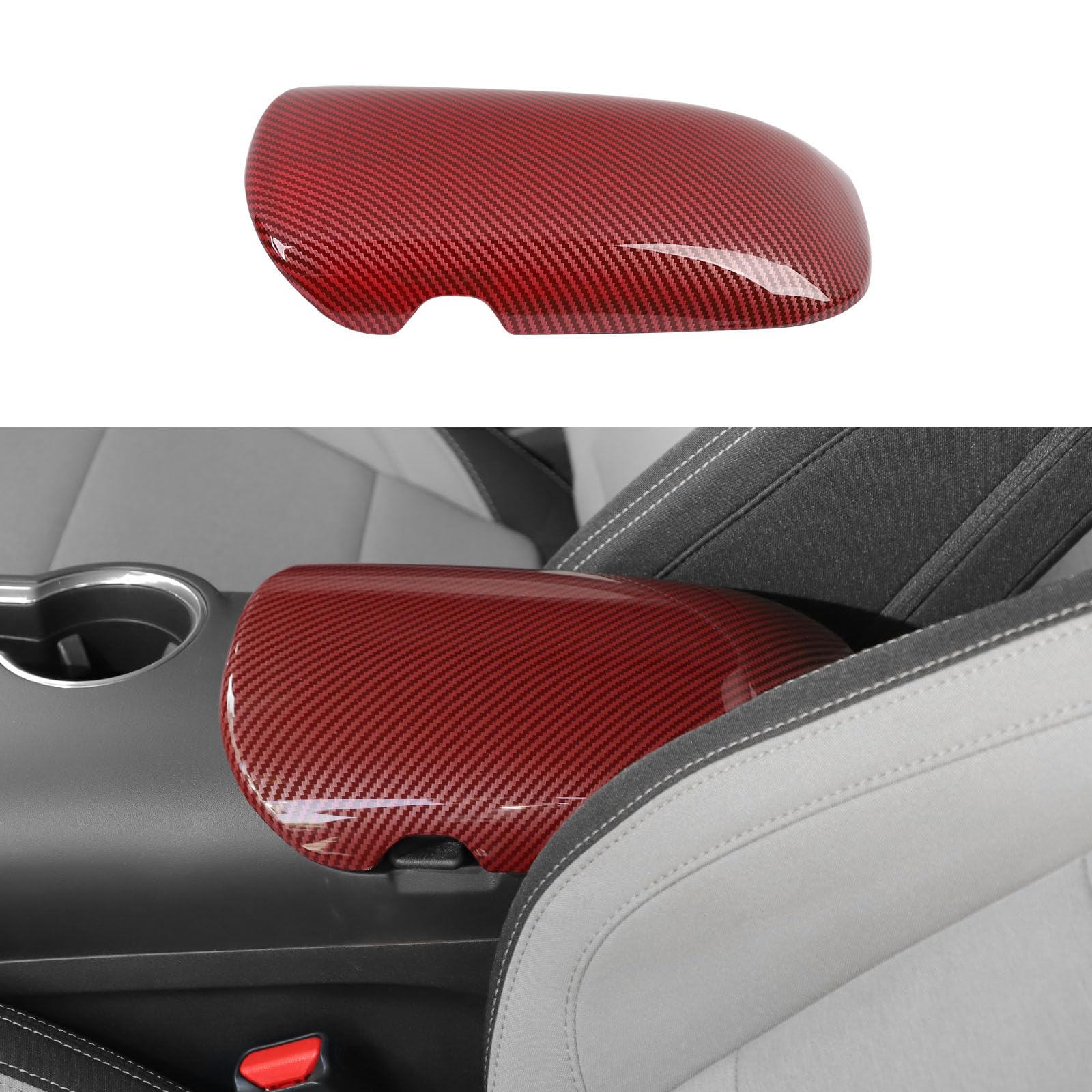 Center Console Cover Armrest Box Trim Cover Decoration Interior Accessories for Ford Mustang 2015-2025