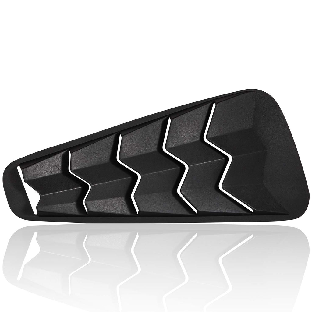 2015-2023 Rear Window Louvers Windshield Sun Shade Cover Lambo Style Matte Black Compatible with Ford Mustang 2015 2016 2017 2018 2019 2020 2021 …