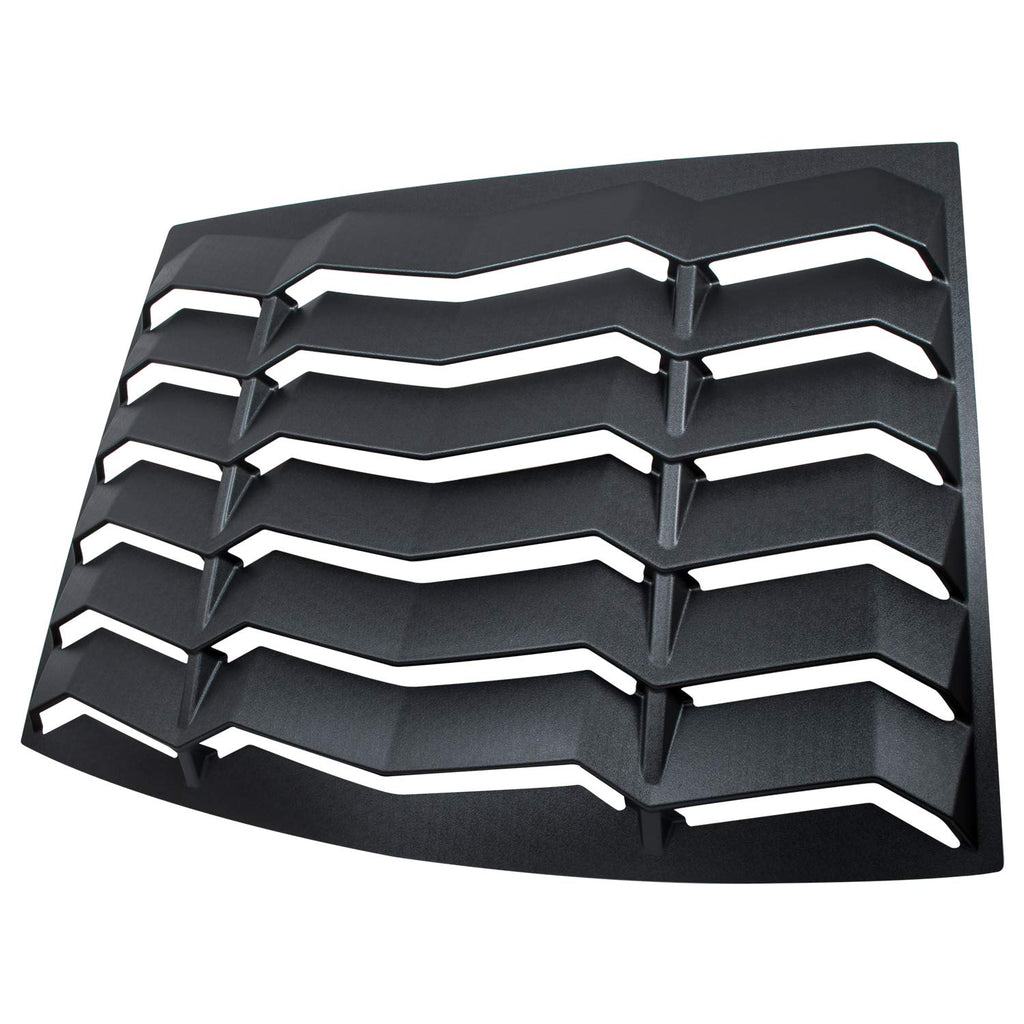 2015-2023 Rear Window Louvers Windshield Sun Shade Cover Lambo Style Matte Black Compatible with Ford Mustang 2015 2016 2017 2018 2019 2020 2021 …