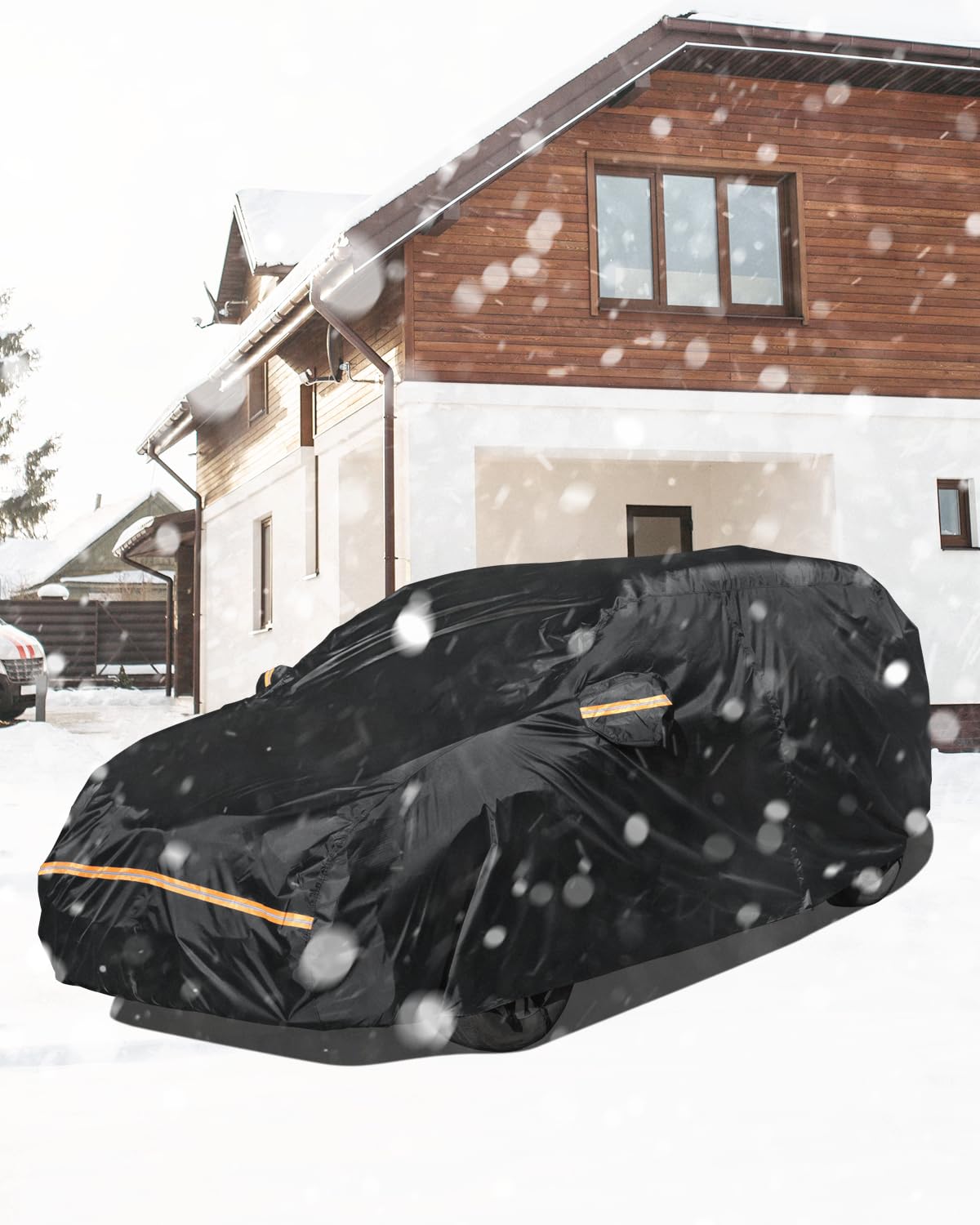 Car Cover Waterproof All Weather Custom Fit for Ford Mustang 1994-2025, 420D Oxford Full Outdoor Automtive Heavy Duty Covers Windproof Snowproof Dustproof UV Hail Protection Accessories