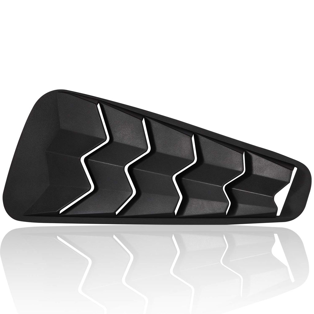 2015-2023 Rear Window Louvers Windshield Sun Shade Cover Lambo Style Matte Black Compatible with Ford Mustang 2015 2016 2017 2018 2019 2020 2021 …