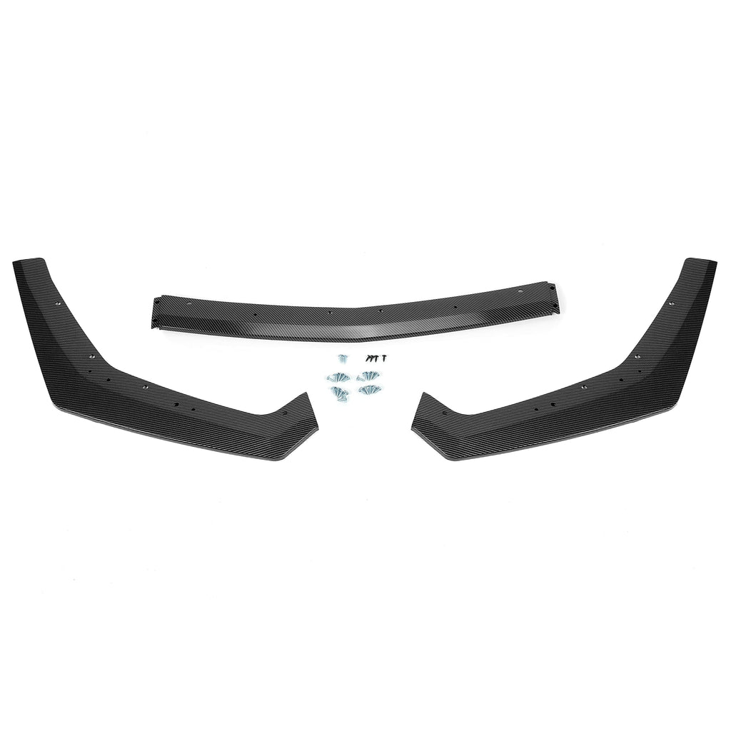 KUAFU Front Bumper Lip Splitter Compatible with 2018-2023 Ford Mustang GT Ecoboost Model W/Performance Pack Lower Chin Spoiler Lip Valance Paintable