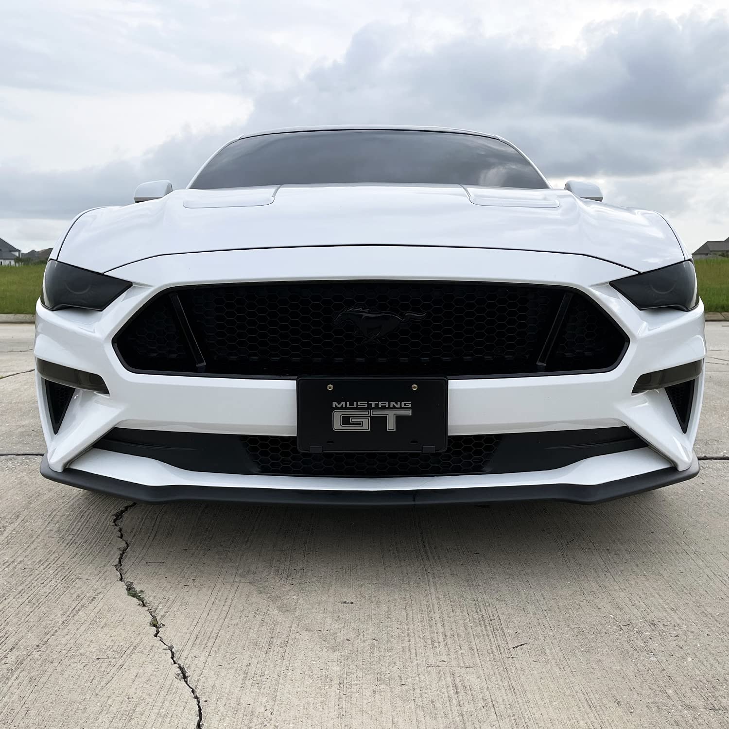 SlickMod PreCut Vinyl Smoke Tint for 2018-2021 Ford Mustang Foglight (3. Foglight/Turn Signal, 20% Dark Smoke)
