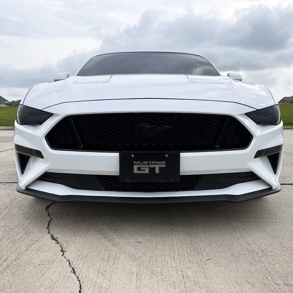 SlickMod PreCut Vinyl Smoke Tint for 2018-2021 Ford Mustang Foglight (3. Foglight/Turn Signal, 20% Dark Smoke)