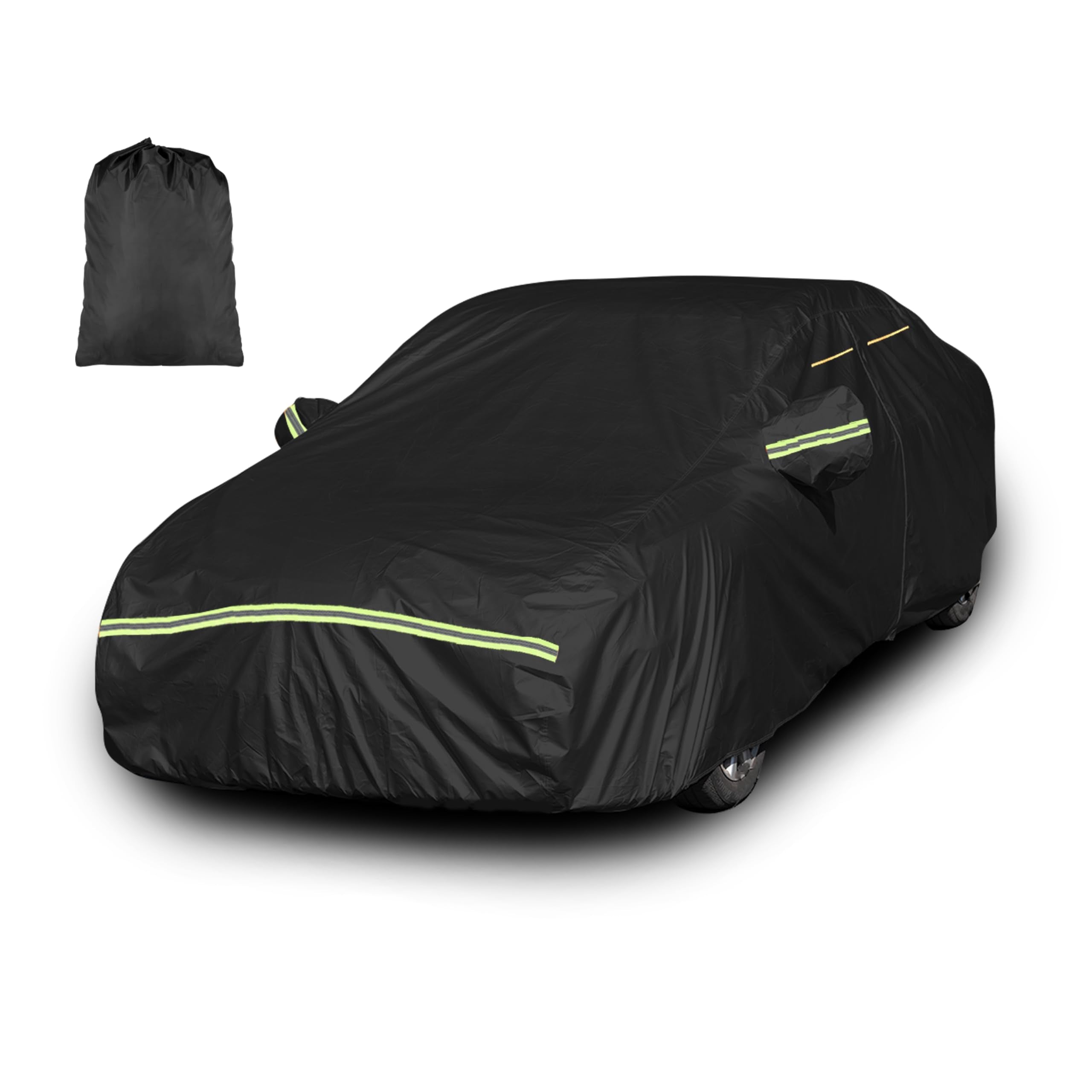 Car Cover Waterproof All Weather Custom Fit for Ford Mustang 1994-2025, 420D Oxford Full Outdoor Automtive Heavy Duty Covers Windproof Snowproof Dustproof UV Hail Protection Accessories