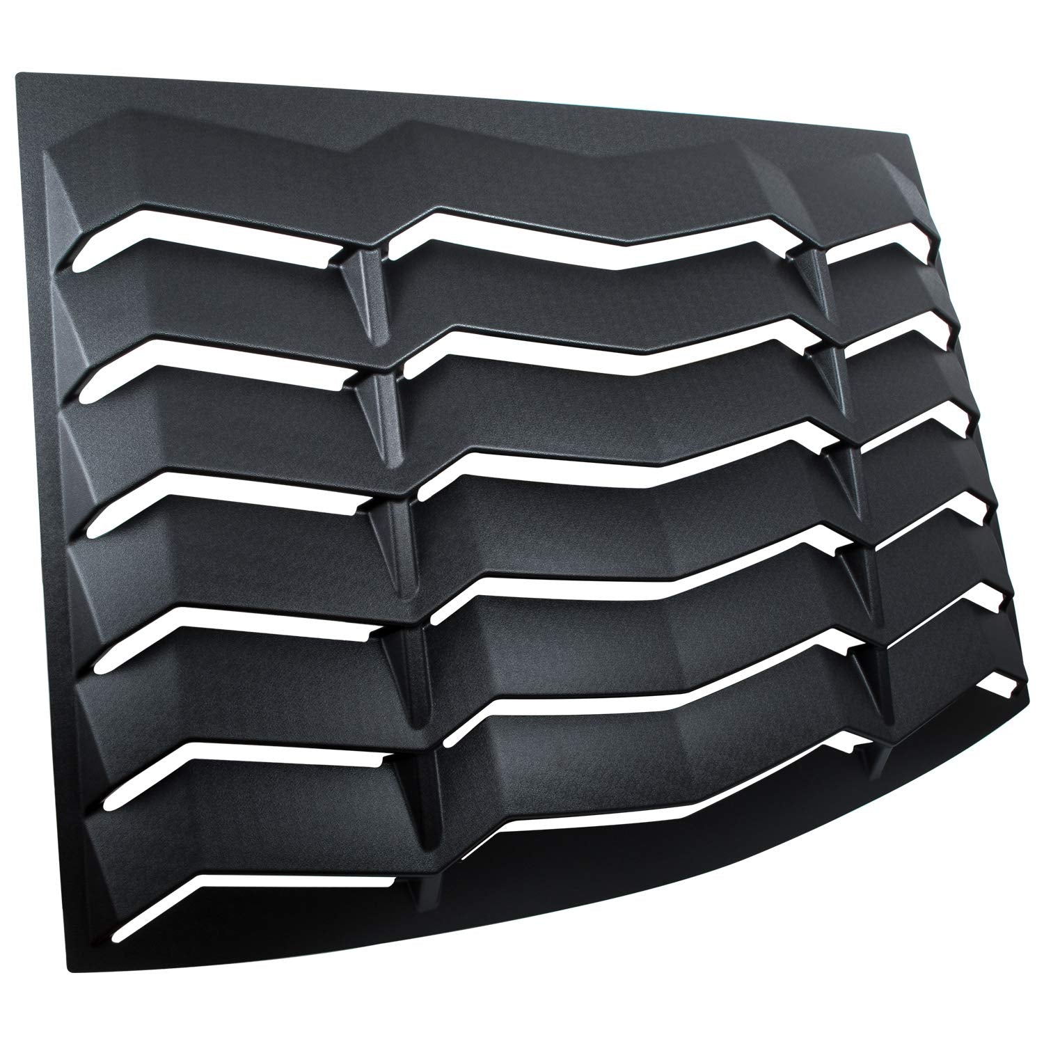 2015-2023 Rear Window Louvers Windshield Sun Shade Cover Lambo Style Matte Black Compatible with Ford Mustang 2015 2016 2017 2018 2019 2020 2021 …