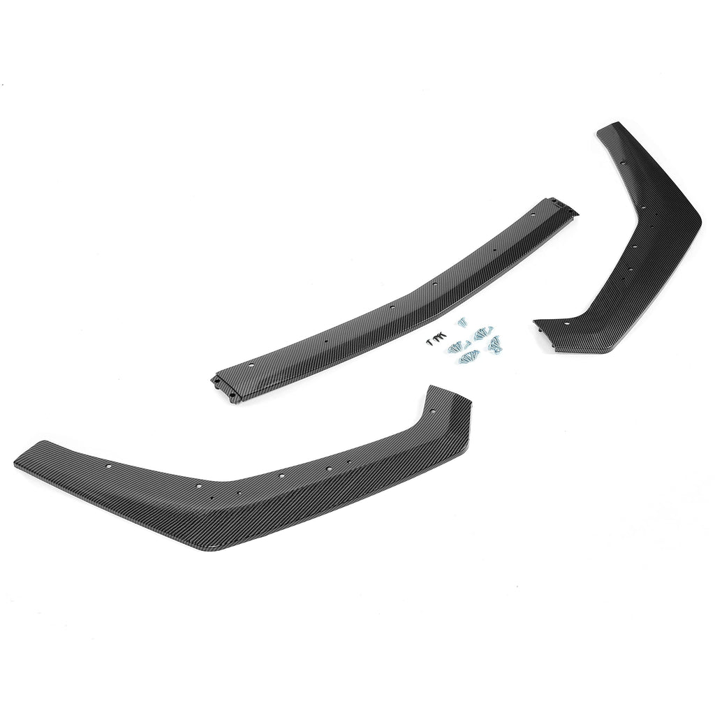 KUAFU Front Bumper Lip Splitter Compatible with 2018-2023 Ford Mustang GT Ecoboost Model W/Performance Pack Lower Chin Spoiler Lip Valance Paintable