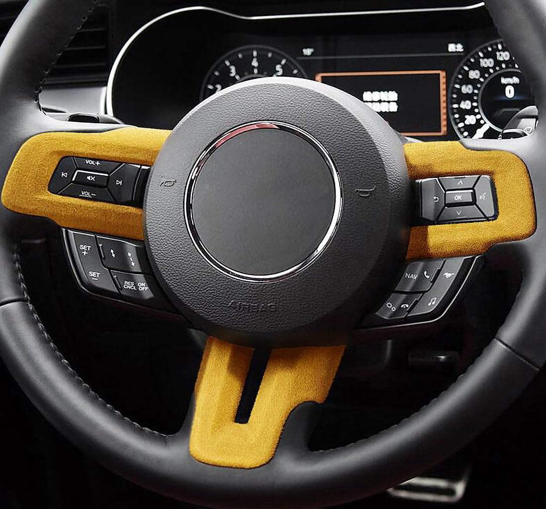 Steering Wheel Button Emblem 3D Red Trim Sticker Roadster Interior Decorative Accessories for Mustang 2015 2016 2017 2018 2019 2020 2021 2022 2023