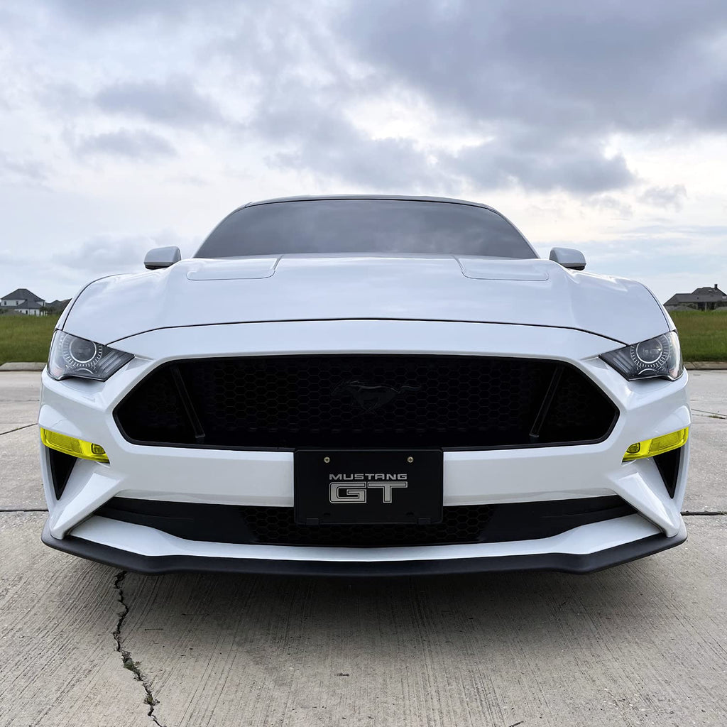 SlickMod PreCut Vinyl Smoke Tint for 2018-2021 Ford Mustang Foglight (3. Foglight/Turn Signal, 20% Dark Smoke)