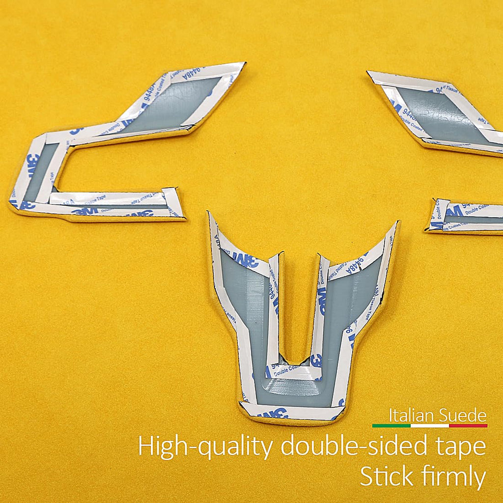 Steering Wheel Button Emblem 3D Red Trim Sticker Roadster Interior Decorative Accessories for Mustang 2015 2016 2017 2018 2019 2020 2021 2022 2023