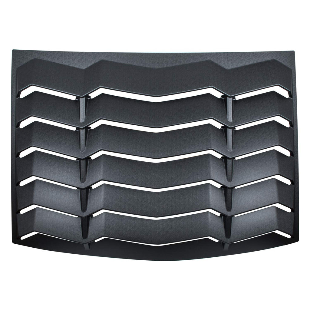 2015-2023 Rear Window Louvers Windshield Sun Shade Cover Lambo Style Matte Black Compatible with Ford Mustang 2015 2016 2017 2018 2019 2020 2021 …