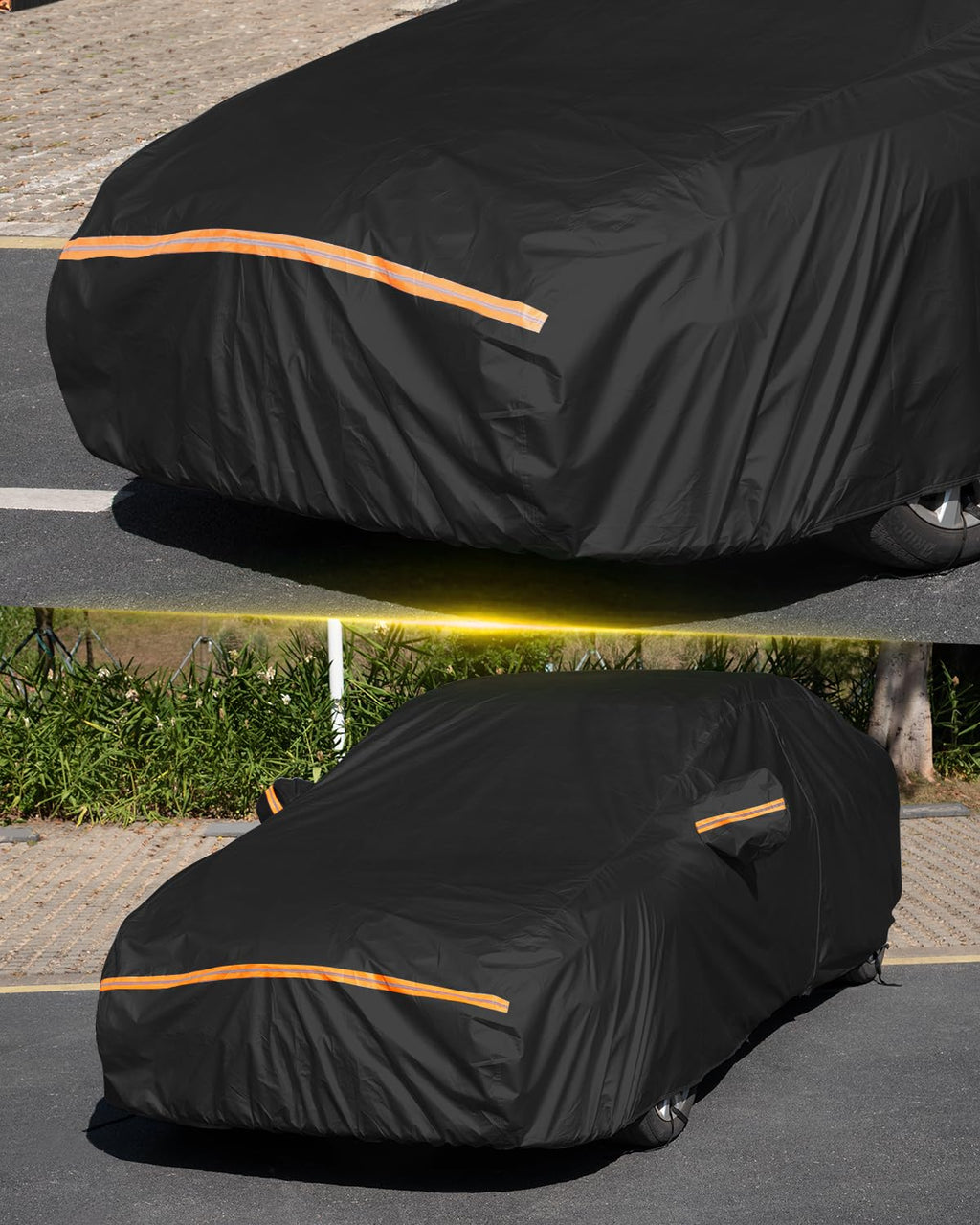 Car Cover Waterproof All Weather Custom Fit for Ford Mustang 1994-2025, 420D Oxford Full Outdoor Automtive Heavy Duty Covers Windproof Snowproof Dustproof UV Hail Protection Accessories