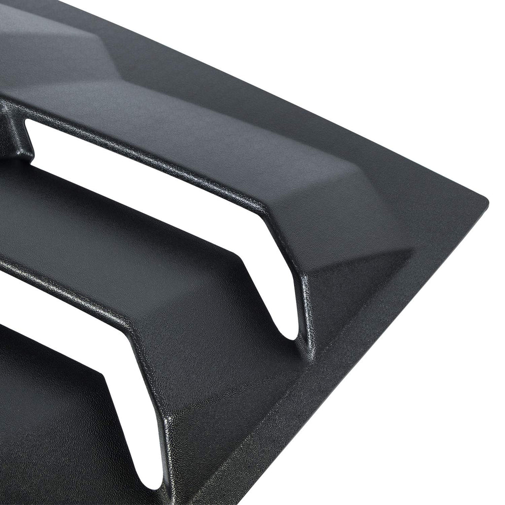 2015-2023 Rear Window Louvers Windshield Sun Shade Cover Lambo Style Matte Black Compatible with Ford Mustang 2015 2016 2017 2018 2019 2020 2021 …
